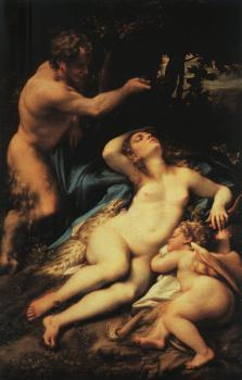 科雷喬 Venus and Cupid with a Satyr 科雷喬 Venus and Cupid with a Satyr