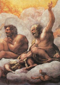 科雷喬 The Apostles Peter and Paul, detail of cupola fresco 科雷喬 The Apostles Peter and Paul, detail of cupola fresco
