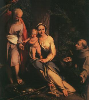 科雷喬 The Rest on the Flight to Egypt with Saint Francis 科雷喬 The Rest on the Flight to Egypt with Saint Francis