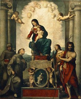 科雷喬 Madonna with St. Francis 科雷喬 Madonna with St. Francis