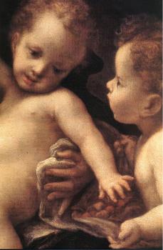 科雷喬 Virgin and Child with an Angel (detail) 科雷喬 Virgin and Child with an Angel (detail)
