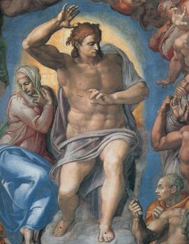 米開朗基羅 The Last Judgement, Christ the Judge 米開朗基羅 The Last Judgement, Christ the Judge