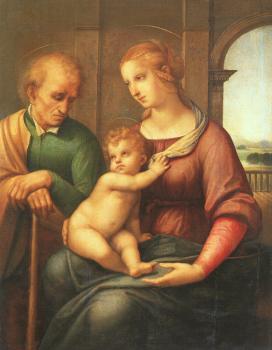 拉斐爾 Madonna with Beardless St Joseph 拉斐爾 Madonna with Beardless St Joseph