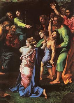 拉斐爾 Transfiguration, detail 拉斐爾 Transfiguration, detail