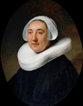 倫勃朗 Portrait of Haesje van Cleyburgh 倫勃朗 Portrait of Haesje van Cleyburgh