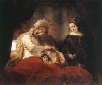 倫勃朗 Jacob Blessing the Children of Joseph 倫勃朗 Jacob Blessing the Children of Joseph