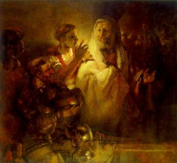 倫勃朗 Peter Denouncing Christ 倫勃朗 Peter Denouncing Christ