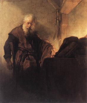 倫勃朗 St Paul at his Writing Desk 倫勃朗 St Paul at his Writing Desk