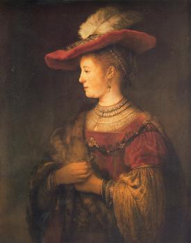 倫勃朗 Portrait of Saskia van Uylenburgh 倫勃朗 Portrait of Saskia van Uylenburgh