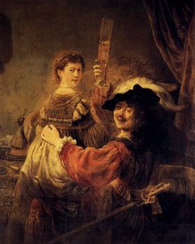 倫勃朗 Self-portrait with Saskia in the Parable of the Prodigal Son 倫勃朗 Self-portrait with Saskia in the Parable of the Prodigal Son