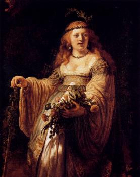 倫勃朗 Saskia van Uylenburgh in Arcadian Costume 倫勃朗 Saskia van Uylenburgh in Arcadian Costume