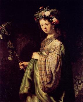 倫勃朗 Saskia as Flora 倫勃朗 Saskia as Flora