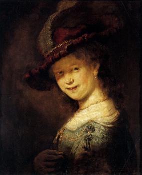 倫勃朗 Portrait of the Young Saskia 倫勃朗 Portrait of the Young Saskia
