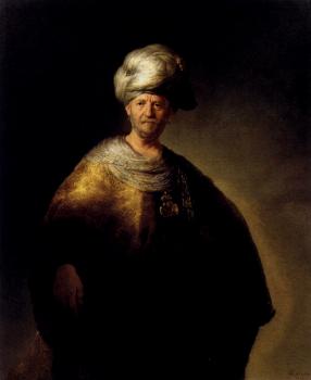 倫勃朗 Man in Oriental Costume The Noble Slave 倫勃朗 Man in Oriental Costume The Noble Slave