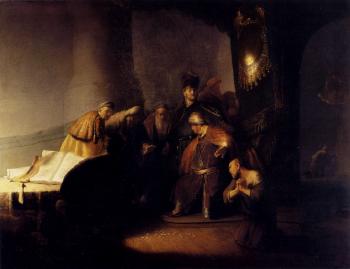 倫勃朗 Judas returning the thirty silver pieces 倫勃朗 Judas returning the thirty silver pieces
