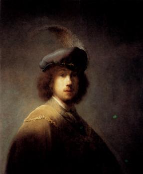 倫勃朗 Self-Portrait with Plumed Beret 倫勃朗 Self-Portrait with Plumed Beret