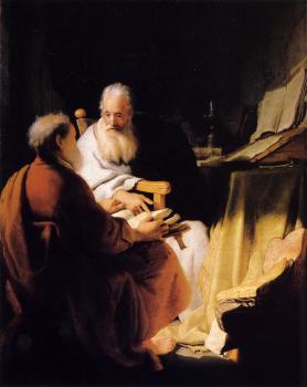 倫勃朗 Two Old Men Disputing 倫勃朗 Two Old Men Disputing