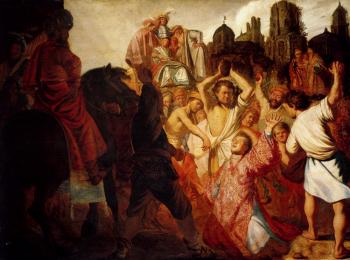 倫勃朗 The lapidation of Saint Stephen 倫勃朗 The lapidation of Saint Stephen