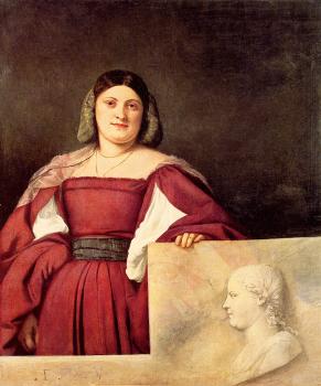 提香 Portrait of a Woman called La Schiavona 提香 Portrait of a Woman called La Schiavona