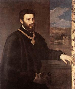 提香 Portrait of Count Antonio Porcia 提香 Portrait of Count Antonio Porcia