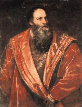提香 Portrait of Pietro Aretino 提香 Portrait of Pietro Aretino